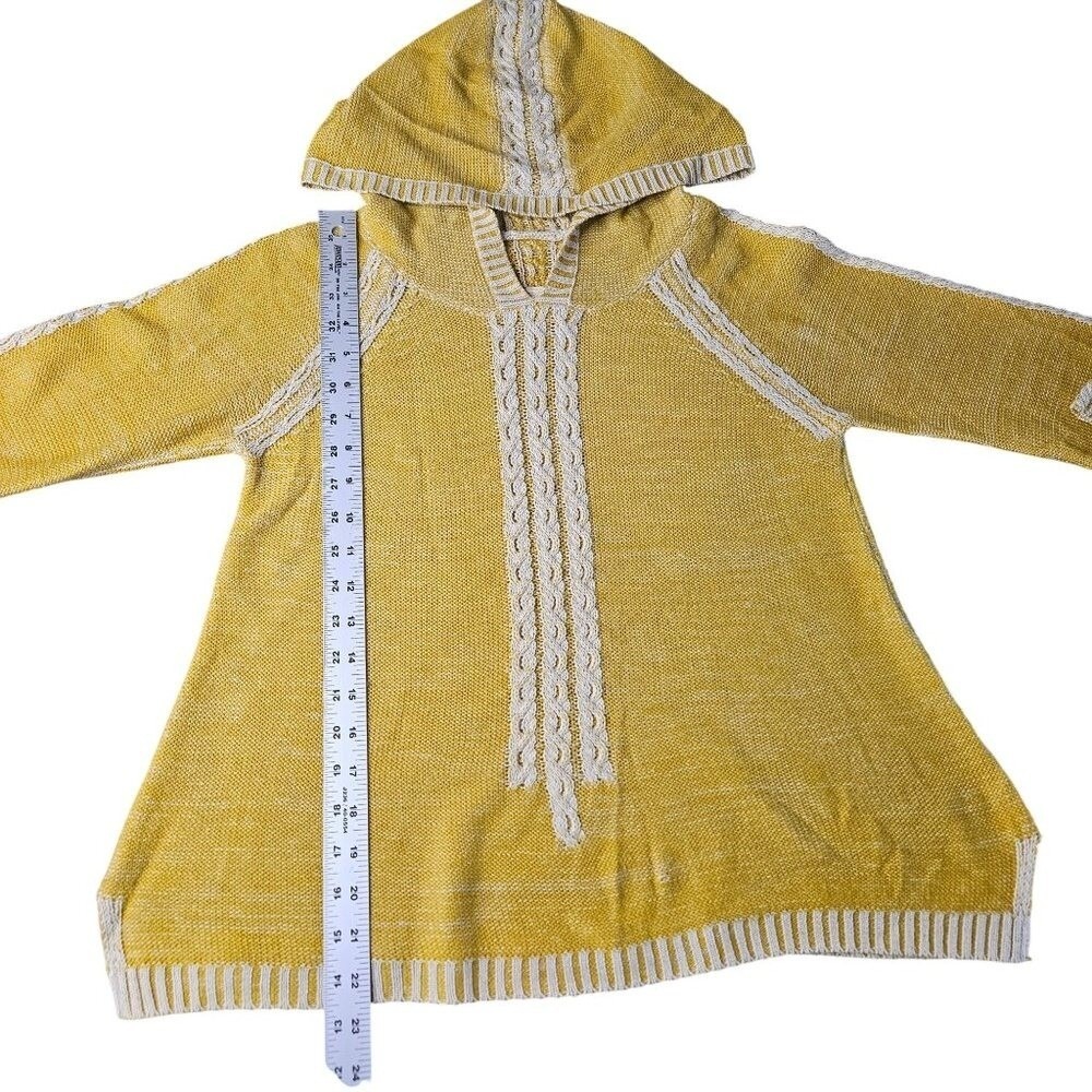 Anthropologie Boho‎ Hooded Wool Sweater Medium - Picture 3 of 10